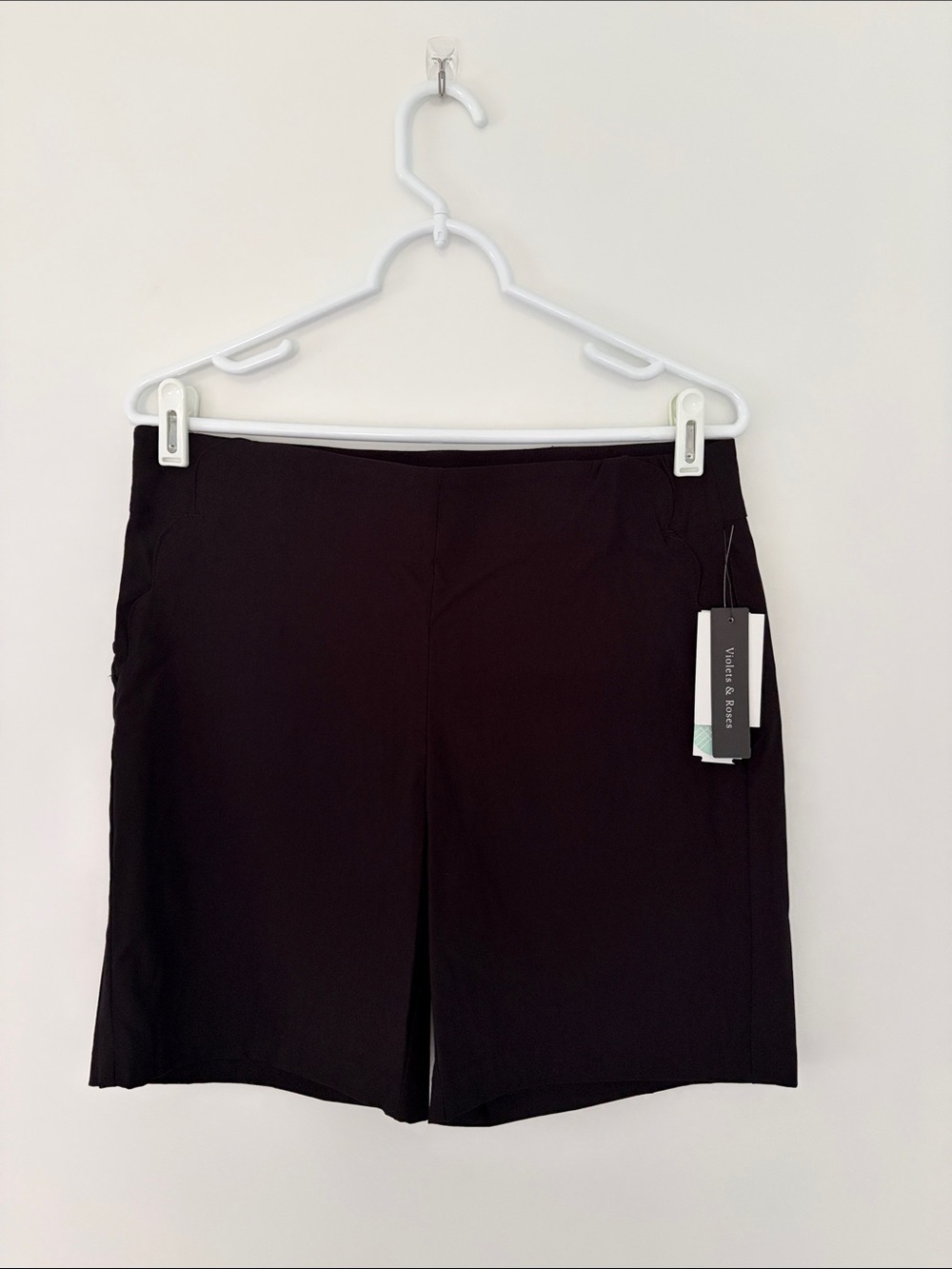 Versatile Black Pull-On Bermuda Shorts by White House Black Market